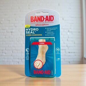 Band AID Hydro Seal Bandages Corn Cushion Waterproof Corn Pads, Medium 10 CT